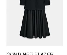 Zara Combined Blazer Dress