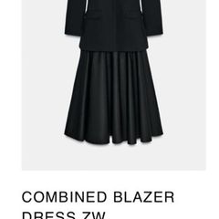 Zara Combined Blazer Dress