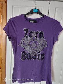 Zara Basic Purple T-Shirt