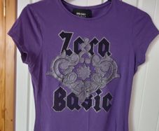 Zara Basic Purple T-Shirt