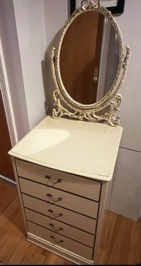 Vintage Style Vanity Unit with Mirror