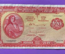Irish twenty pound note