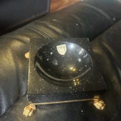 kilkenny marble ash tray with gold feet