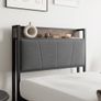 3ft Single Bed Frame with Storage Headboard Image 3