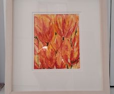Hand Painting - Red Tulip