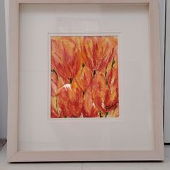 Hand Painting - Red Tulip