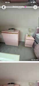 bedside lockers and chest of drawers