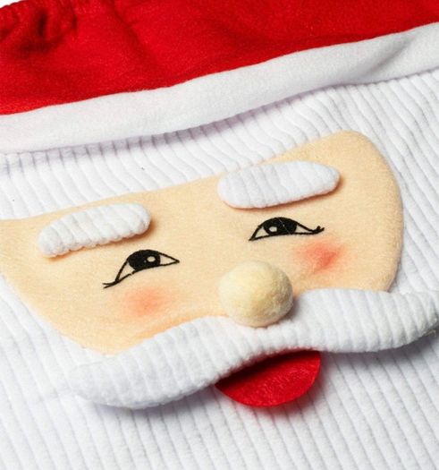 Santa Claus Bath Mat Toilet Seat Cover, 3pcs Christmas Decorations Novelty Lid Seat Cover Water Tank Non-Slip Rug Warmer Toilet Cushion Bathroom Set Decoration Christmas Party (FREE POSTAGE)