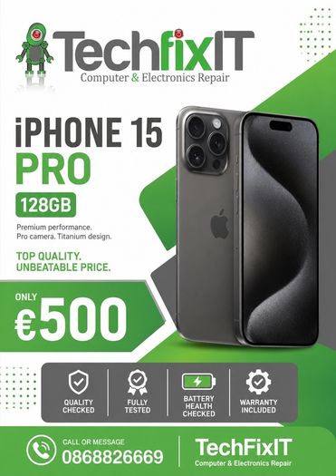 iPhone 15 Pro (128gb, unlocked)