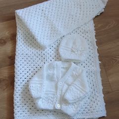 Handknit Baby Cardigans and Blankets