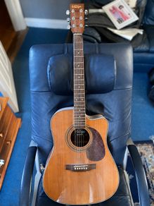 Vintage Electro-Acoustic Cutaway Guitar with EQ-505R Preamp