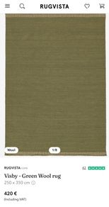 Extra large green rug