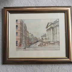 Brian K. Reilly Original  watercolour and ink painting by 20th-century Irish artist Brian K. Reilly (B.K. Reilly)