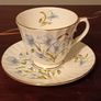 Rare Vintage Duchess, Blue Floral Coffee Set.Fine Bone China,England. Image 5