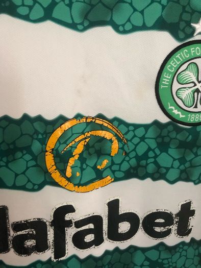Adidas Celtic FC football jersey.