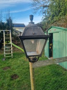 Garden lamp post head