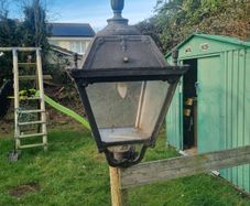 Garden lamp post head