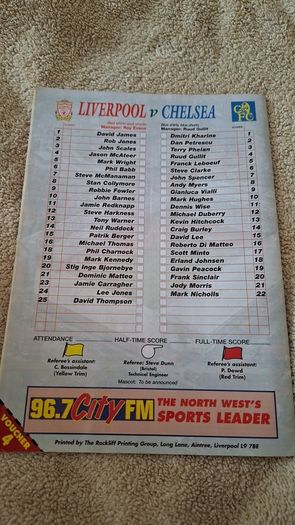 Vintage Liverpool FC Match Programmes 1990's x9