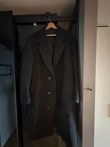 Zara Black Long Coat Size M