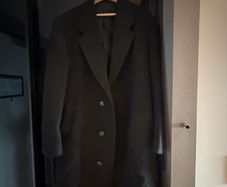 Zara Black Long Coat Size M