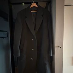 Zara Black Long Coat Size M