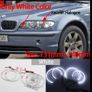 WHITE LED Headlight Halo Angel Demon Eyes Kit angel eyes light for BMW 3 series E46 sedan touring wagon coupe compact 1998-2005 Image 4