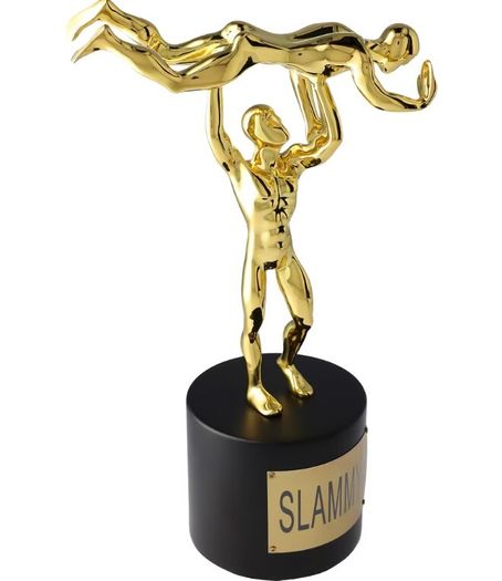 TWO Official WWE Slammy Award Replica Statues (Brand New Factory Sealed)