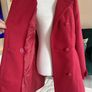 Reduced Ladies Fully Lined Red Coat from Dunnes Stores. Size UK 14 / EU 42 Image 10