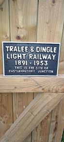 tralee dingle cast iron railway sign