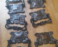 6 metal drawer handles