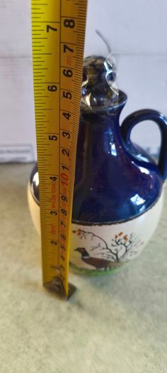 Vintage Pheasants Mead Flask Decanter Jug  P F Alexander Signed  | Retro Flagon Game Birds Barware | Man Cave Drinks Trolley English Stoneware