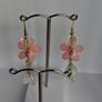 Cherry Blossom Beaded Tassel Earrings Image 8