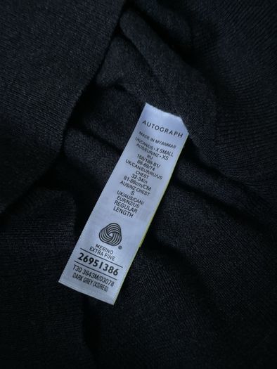Marks and Spencer's charcoal grey jumper Merino wool