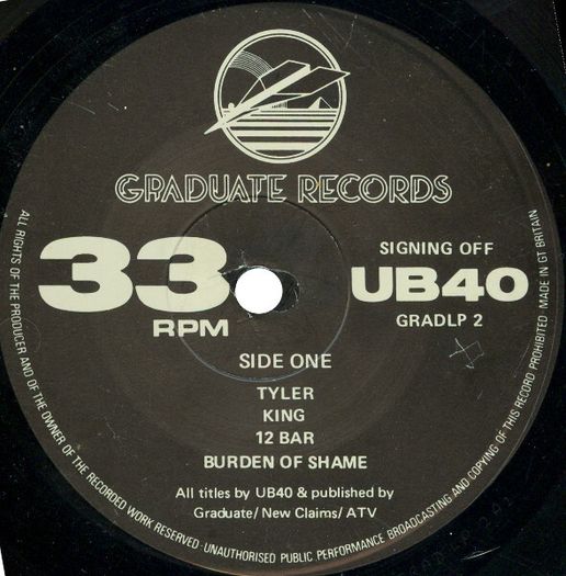 UB40   Signing Off +12"