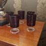Ruby Red Vintage Goblets - Luminarc [ x 5 ] Image 6