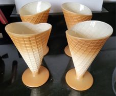 Vintage Bormoili Ice cream glasses