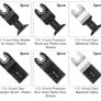 20 Pcs Mix Oscillating Saw Blades, Professional Wood/Metal Universal Multitool Quick Release Saw Blades Fit Fein Multimaster, Ryobi, Milwaukee, Bosch, Dremel, Dewalt, Rockwell, Makita and More (FREE POSTAGE) Image 2