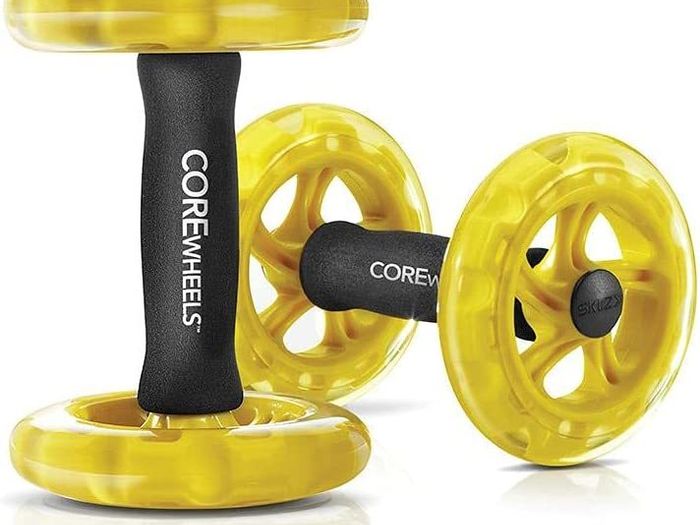 Core Wheels Dynamic Strength & Ab Trainer, Yellow