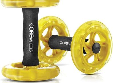 Core Wheels Dynamic Strength & Ab Trainer, Yellow