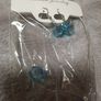 Blue crystal necklace and earring set Image 2