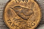 Great Britain 1948 1/4d Farthing Beautiful Uncirculated Red
