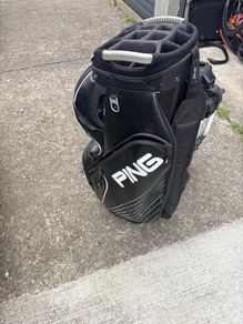 Golf Ping Golf Bag & Push Trolley