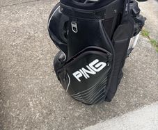 Golf Ping Golf Bag & Push Trolley