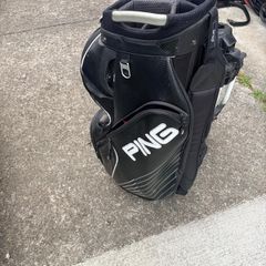Golf Ping Golf Bag & Push Trolley