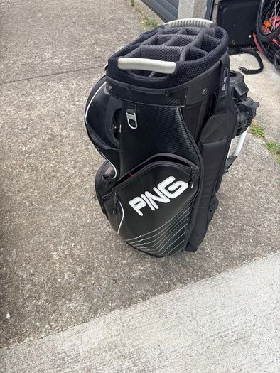 Golf Ping Golf Bag & Push Trolley