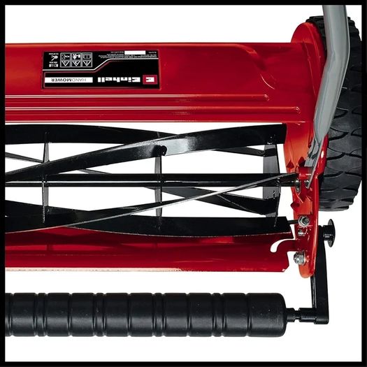 Hand Push Lawnmower, Manual Lawn-Mower With 30cm Cutting Width, 16L Grass Box, 4 Cutting Height Levels, Walk-Behind Lawn Mower For Small Gardens GC-HM 300