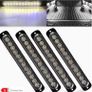 Clear Lens 12LEDSx4 Utility Strip Light Bar Surface Mount for 12V-24V Image 2