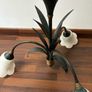 Hunter Green Marble Effect and Brass Vintage Ceiling Light Image 8