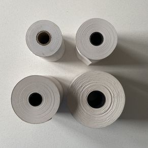 25 Credit Card Rolls | Single Ply, Core 12/ 20 mm