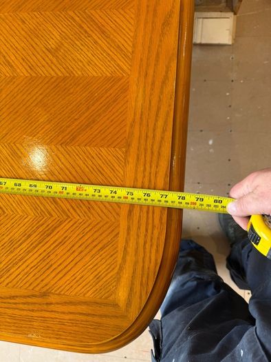 Wooden extendable dining table